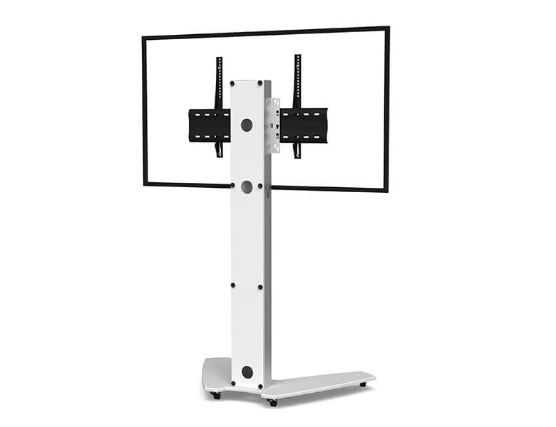 AXEOS OSYX monitor mount / stand 165.1 cm (65") Floor Steel, White