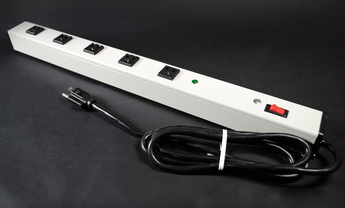 WIREMOLD M5S power extension 1.8 m 5 AC outlet(s) Indoor Black, White