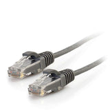 C2G 15ft (4.57m) Cat6 Snagless Unshielded UTP Slim Ethernet Network Patch Cable - Gray