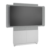 Middle Atlantic Products Forum Floor-to-Wall Mounted 48" (2-Bay) Display Stand for (1) 65" to 75" Display, Light Finish