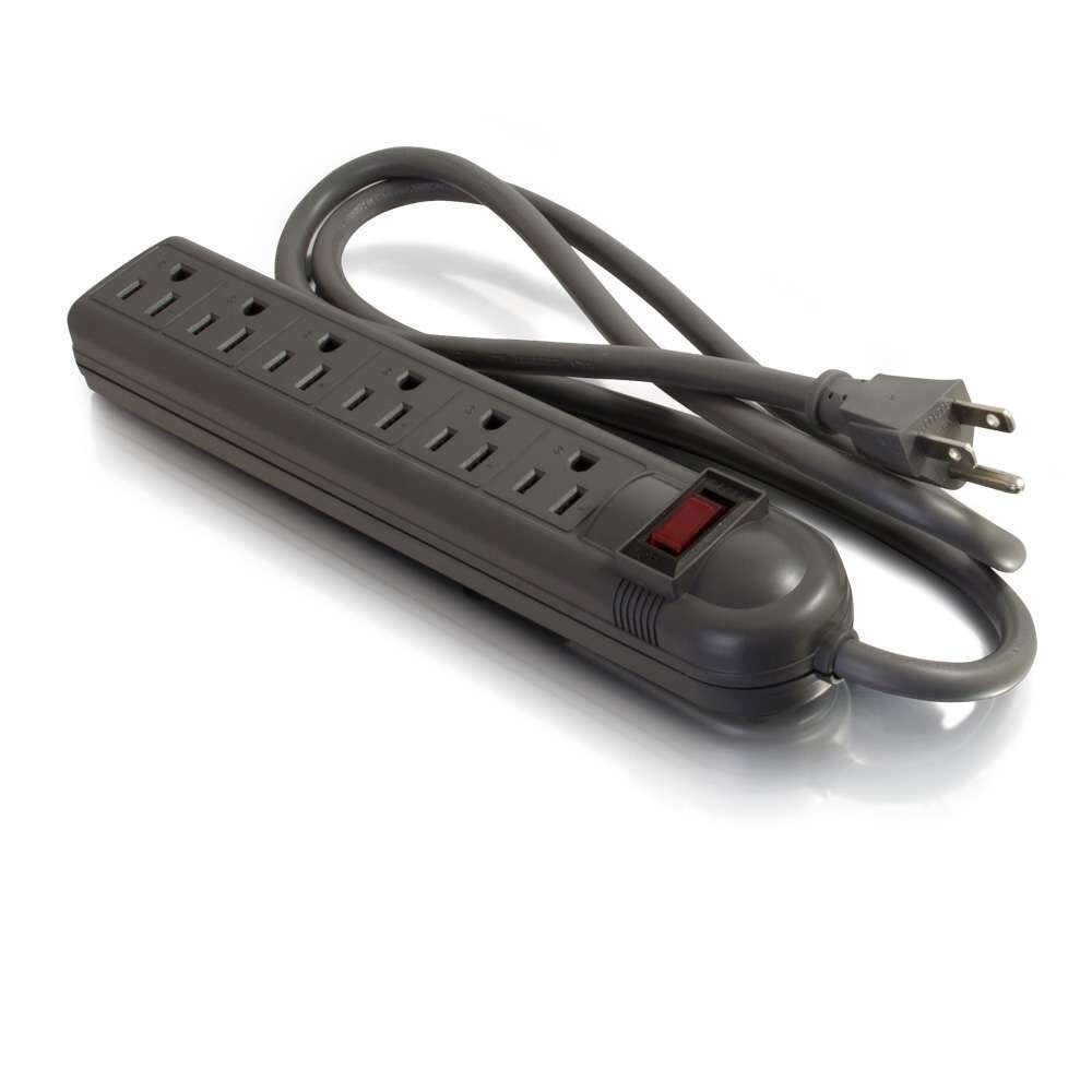 C2G 6-Outlet Power Strip with Surge Suppressor