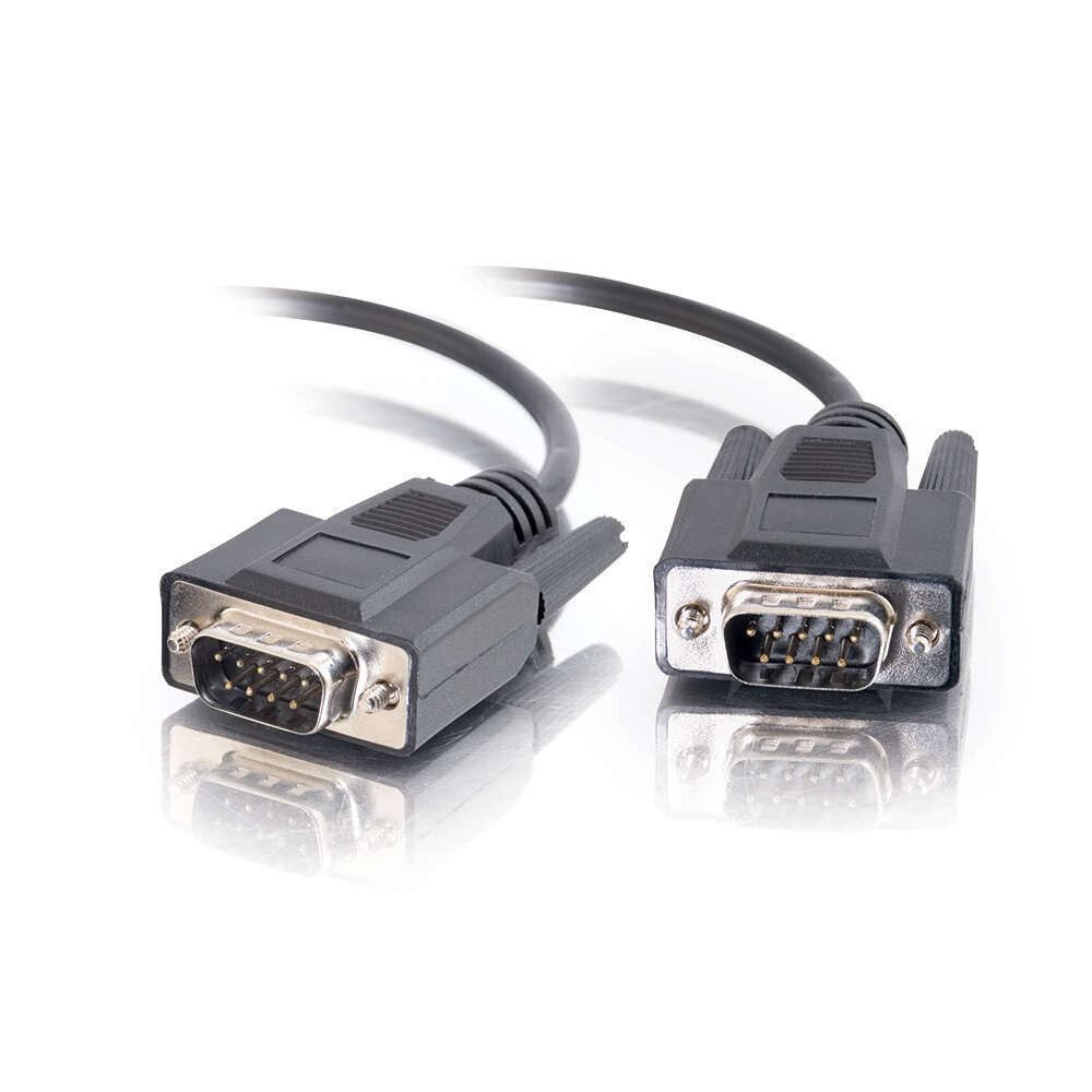 C2G 6ft (1.8m) DB9 M/M Serial RS232 Cable - Black