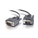 C2G 6ft (1.8m) DB9 M/M Serial RS232 Cable - Black