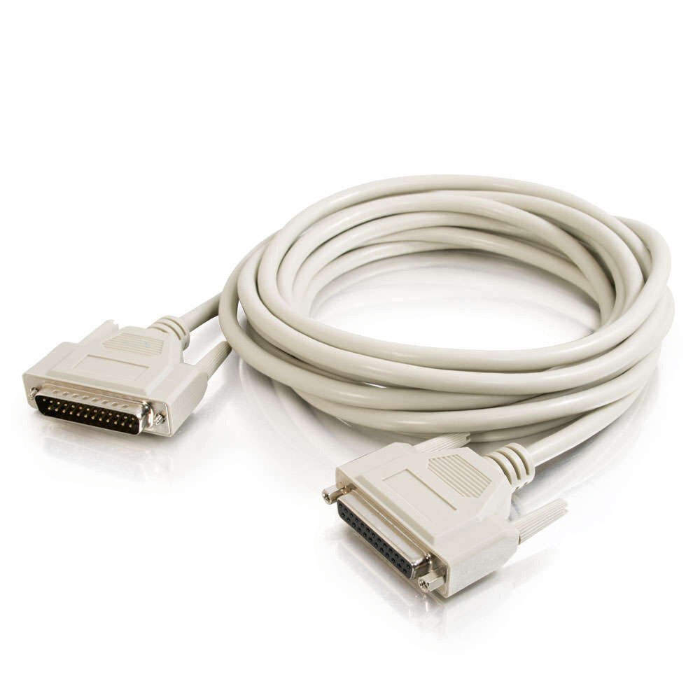 C2G 100ft (30.5m) DB25 M/F Serial RS232 Extension Cable
