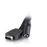 C2G HDMI® and 3.5mm Audio Pass Through Single Gang Wall Plate - Brushed Aluminum