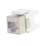 C2G 180° Cat6 RJ45 UTP Shielded Keystone Jack - Silver