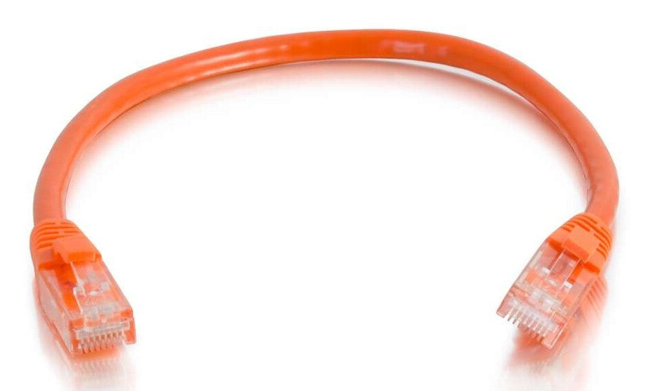 C2G 0.5ft (0.15m) Cat6 Snagless Unshielded UTP Ethernet Network Patch Cable - Orange