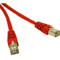 C2G Cat5e STP, 1 x RJ-45, 1 x RJ-45, 50ft, Red networking cable 15.24 m