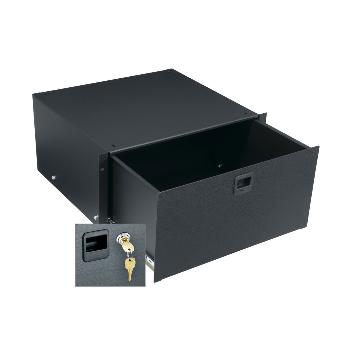 Middle Atlantic 5 RU Rackmount Drawer, Textured Face with Lock