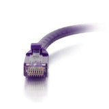 C2G 0.5ft (0.15m) Cat5e Snagless Unshielded UTP Ethernet Network Patch Cable - Purple
