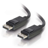C2G 1ft (0.3m) DisplayPortTM Cable with Latches 4K 60Hz UHD M/M - Black