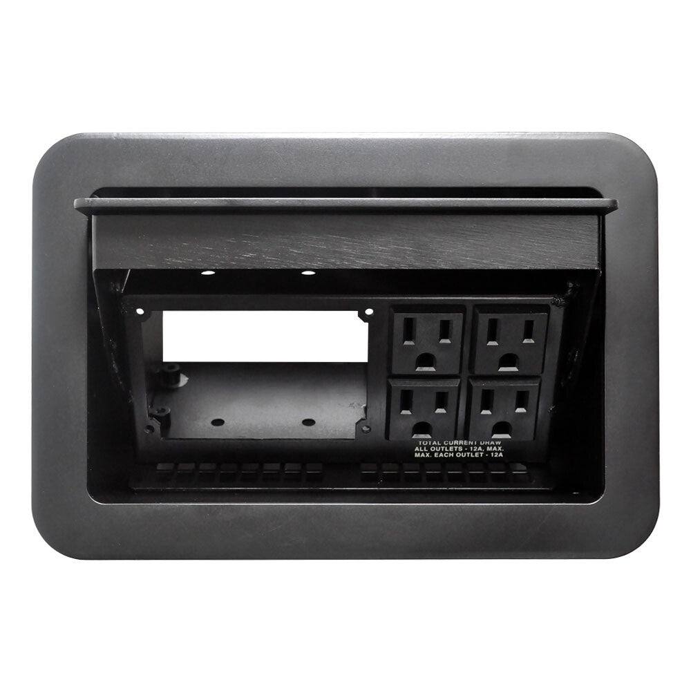 FSR T3U-3-BLK outlet box NEMA L5-20 Black