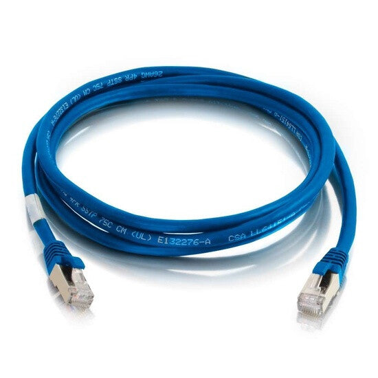 C2G 30ft Cat6a networking cable Blue 9.1 m S/FTP (S-STP)