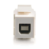 C2G Snap-In USB A/B Female Keystone Insert Module - White