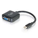 C2G 8in Mini DisplayPortTM Male to VGA Female Active Adapter Converter - Black