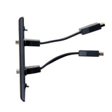 C2G Dual HDMI® Pass Through Single Gang Wall Plate - Black