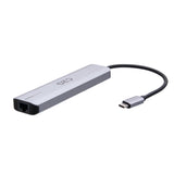 C2G USB-C® to HDMI®, USB-A, SD Card Reader, Ethernet, and USB-C® Mini Docking Station – 4K 60Hz - Gray