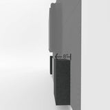 Middle Atlantic 4 Depth 2 x2 Wall Tile, Silver Gray