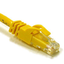 C2G 3ft Cat6 550MHz Snagless Patch Cable Yellow networking cable 0.9 m