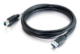 C2G 54175 USB cable USB 3.2 Gen 1 (3.1 Gen 1) 3.05 m USB A USB B Black