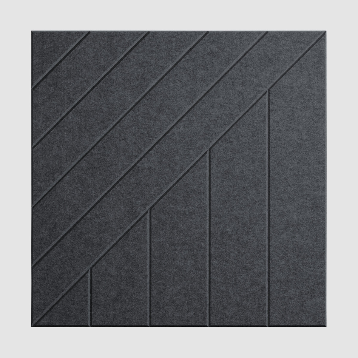 Middle Atlantic Focal Point TruTile TruTileTM Designs Acoustic Wall Tile in Silver Gray, Wide Slant