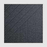 Middle Atlantic Focal Point TruTile TruTileTM Designs Acoustic Wall Tile in Silver Gray, Wide Slant