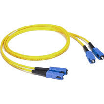 C2G SC/SC Duplex 9/125 Single-Mode Fiber Patch Cable, Yellow 2m InfiniBand/fibre optic cable