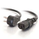 C2G 3ft (0.9m) 18 AWG Universal Flat Panel Power Cord (NEMA 5-15P to IEC320C13)
