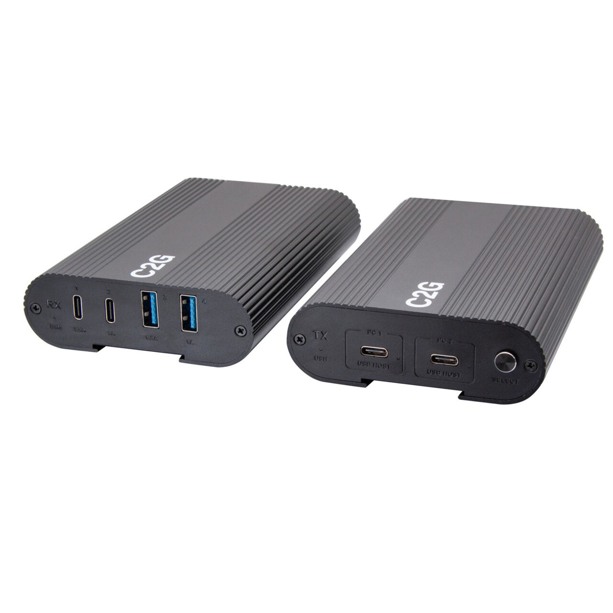 C2G Superbooster® 2X4 USB Over Cat6a Extender Switch - USB 3.2 GEN1 (5Gbps)