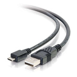 C2G 3ft (0.9m) USB 2.0 A to Micro-B Cable M/M - Black
