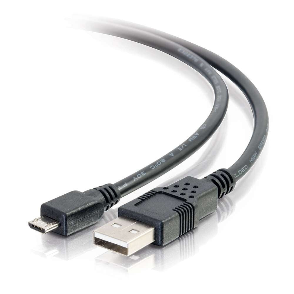 C2G 15ft (4.6m) USB 2.0 A to Micro-B Cable M/M - Black