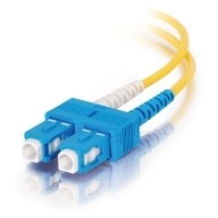 C2G 1m SC/SC Plenum-Rated Duplex 9/125 Single-Mode Fiber Patch Cable InfiniBand/fibre optic cable Yellow