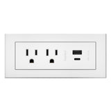 WIREMOLD RDZCWH socket-outlet 2x Type B + USB Type A + USB Type-C White
