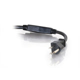 C2G 3ft 1-to-2 16 AWG Power Cord Splitter (NEMA 5-15P -> 1 NEMA 5-15R / 1 IEC320C13) Black 0.9 m
