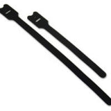 C2G 8in Screw-mountable Hook-and-Loop Cable Tie Multipack - 10 Pack