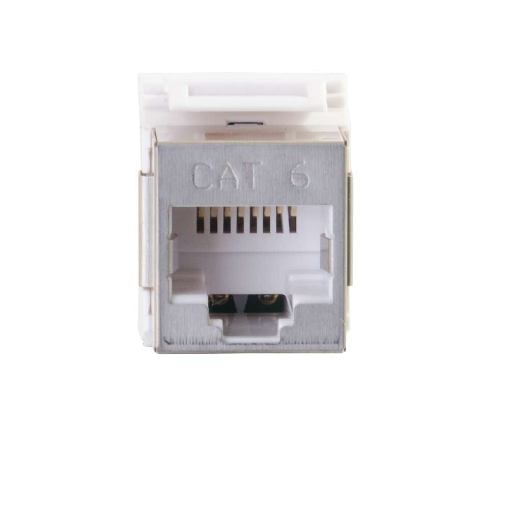 C2G 180° Cat6 RJ45 UTP Shielded Keystone Jack - Silver