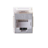 C2G 180° Cat6 RJ45 UTP Shielded Keystone Jack - Silver