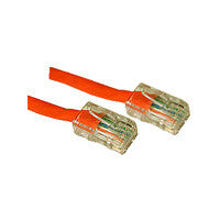 C2G 10ft Assembled Cat5E Crossover networking cable Orange 3 m