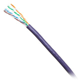 C2G 1000ft (304.8m) TAA-Compliant Cat6 Bulk Unshielded (UTP) Ethernet Network Cable with Solid Conductors-Riser CMR-Rated - Purple