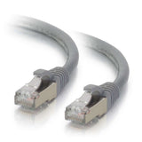 C2G 1ft (0.3m) Cat6 Snagless Shielded STP Ethernet Network Patch Cable - Gray