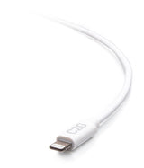C2G 10ft (3m) USB-A Male to Lightning Male Sync and Charging Cable - White