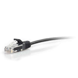 C2G 4ft (1.2m) Cat6 Snagless Unshielded UTP Slim Ethernet Network Patch Cable - Black