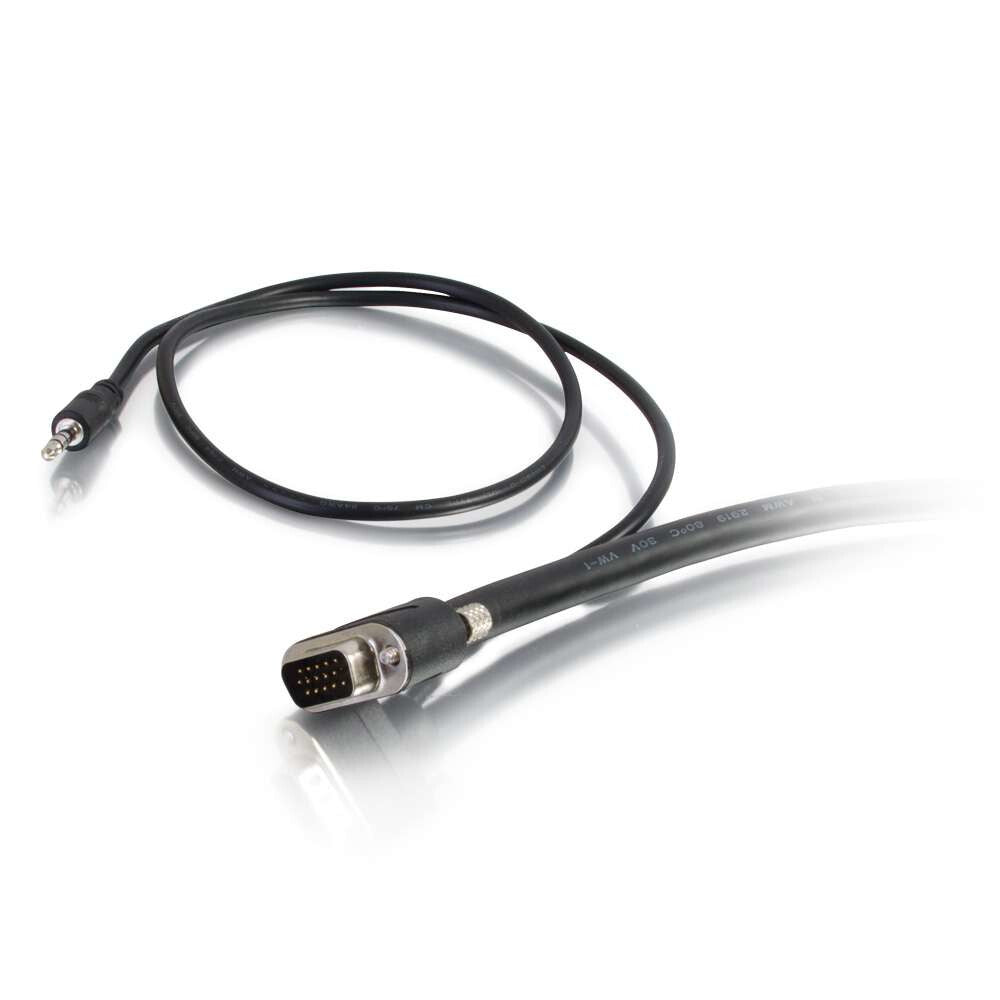 C2G 15ft VGA + 3.5mm M/M 4.57 m VGA (D-Sub) + 3.5mm Black