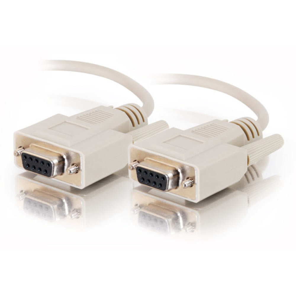 C2G 10ft (3m) DB9 F/F Serial RS232 Cable - Beige