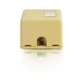 C2G 1-Port Keystone Jack Surface Mount Box - Ivory
