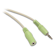 C2G 6ft (1.8m) 3.5mm M/F Stereo Audio Extension Cable (PC-99 Color-Coded)