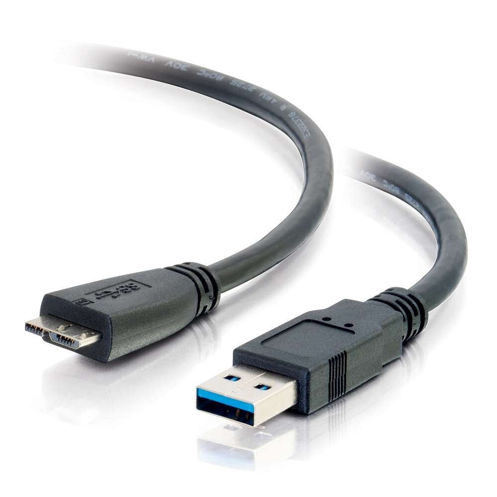 C2G 3.3ft (1m) USB 3.0 A Male to Micro B Male Cable
