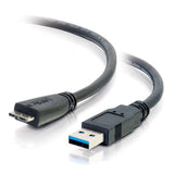 C2G 3.3ft (1m) USB 3.0 A Male to Micro B Male Cable