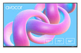 Avocor AVS-8610E interactive whiteboard 2.18 m (86") 3840 x 2160 pixels Touchscreen Black USB / RF Wireless