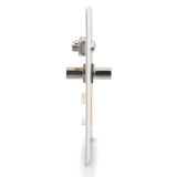 C2G VGA and 3.5mm Audio Pass Through Single Gang Wall Plate with One Keystone - Brushed Aluminum - LIMITED AVAILABILITY